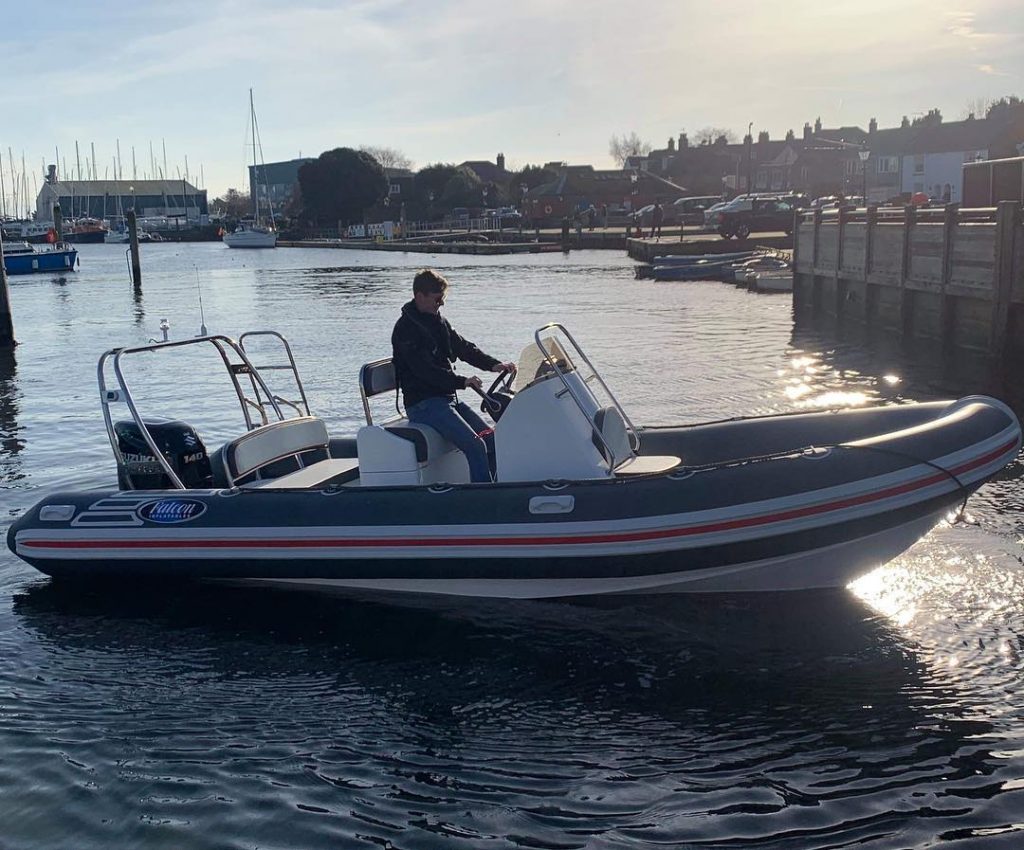 man on a boat